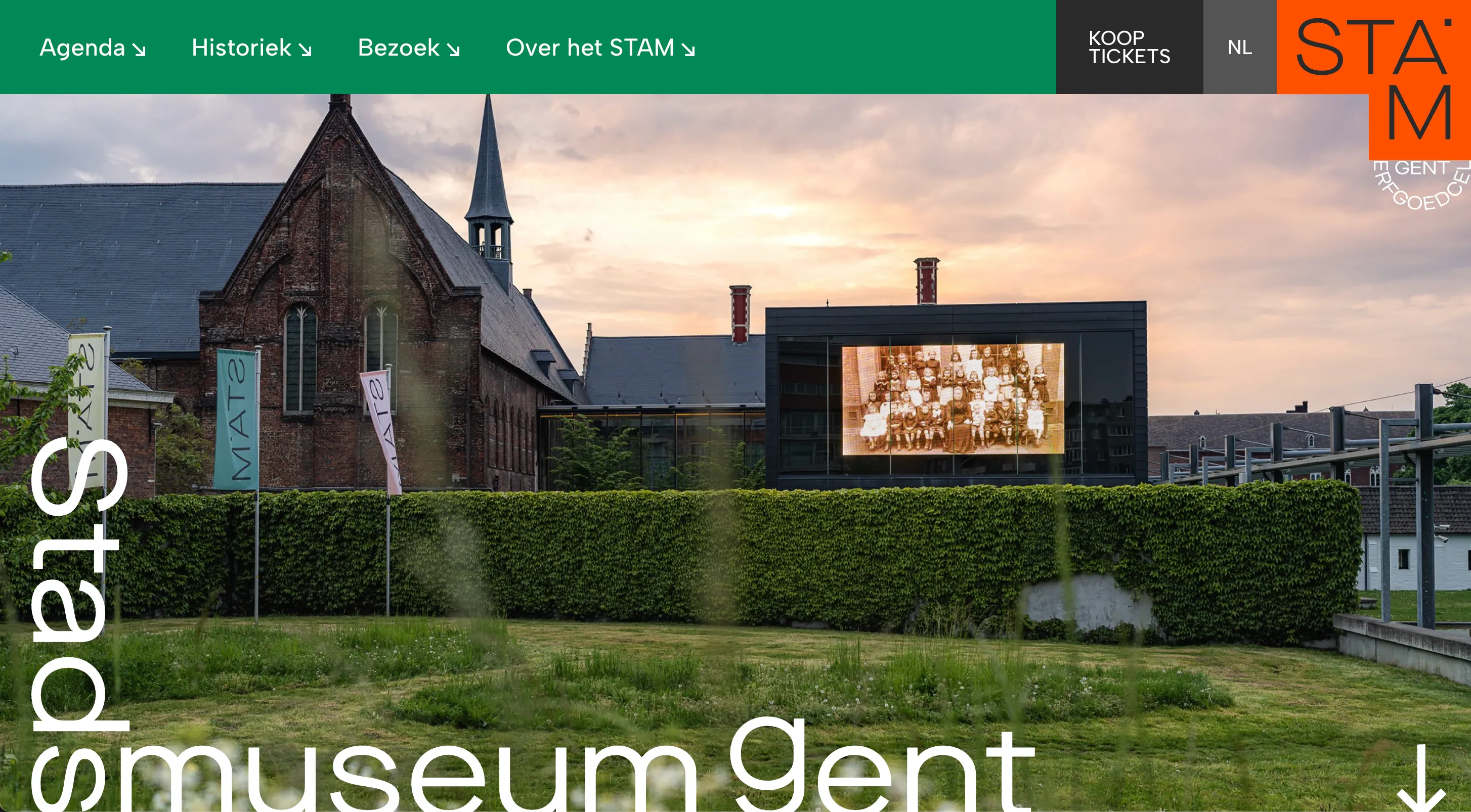 Screenshot of the STAM project